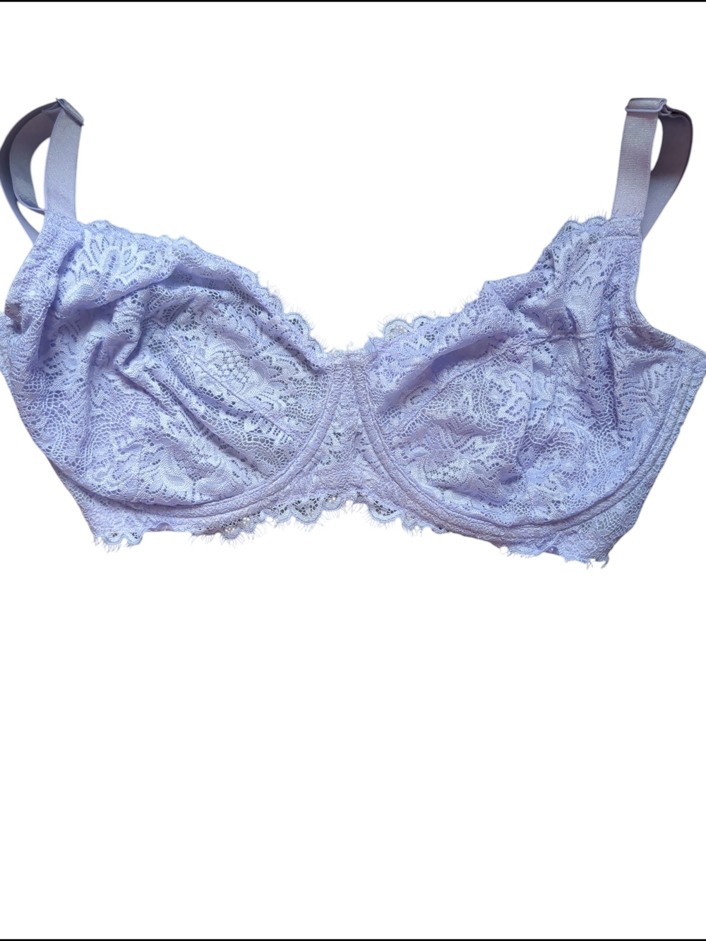 Lace Underwire Bra in Light Lavender